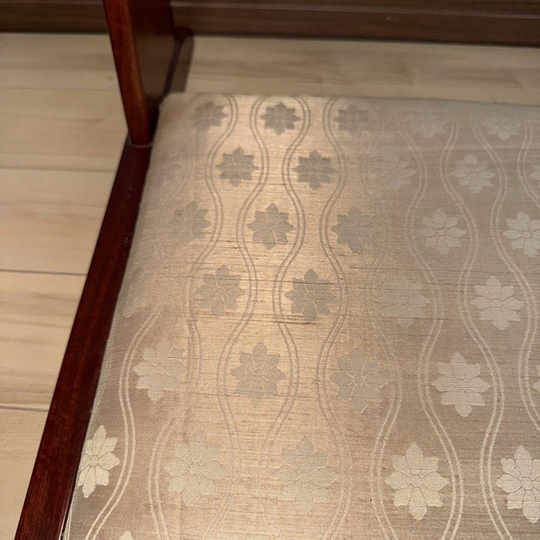 カリモク 背もたれ付き　座椅子 ベージュ　二脚セット　希少