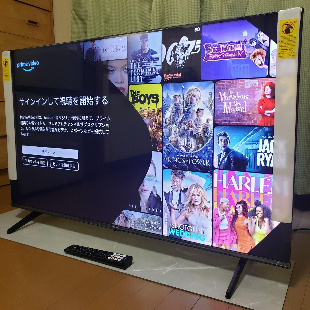 Hisense4K液晶テレビ50A68K/2024年製[未使用に近い]2番組録画
