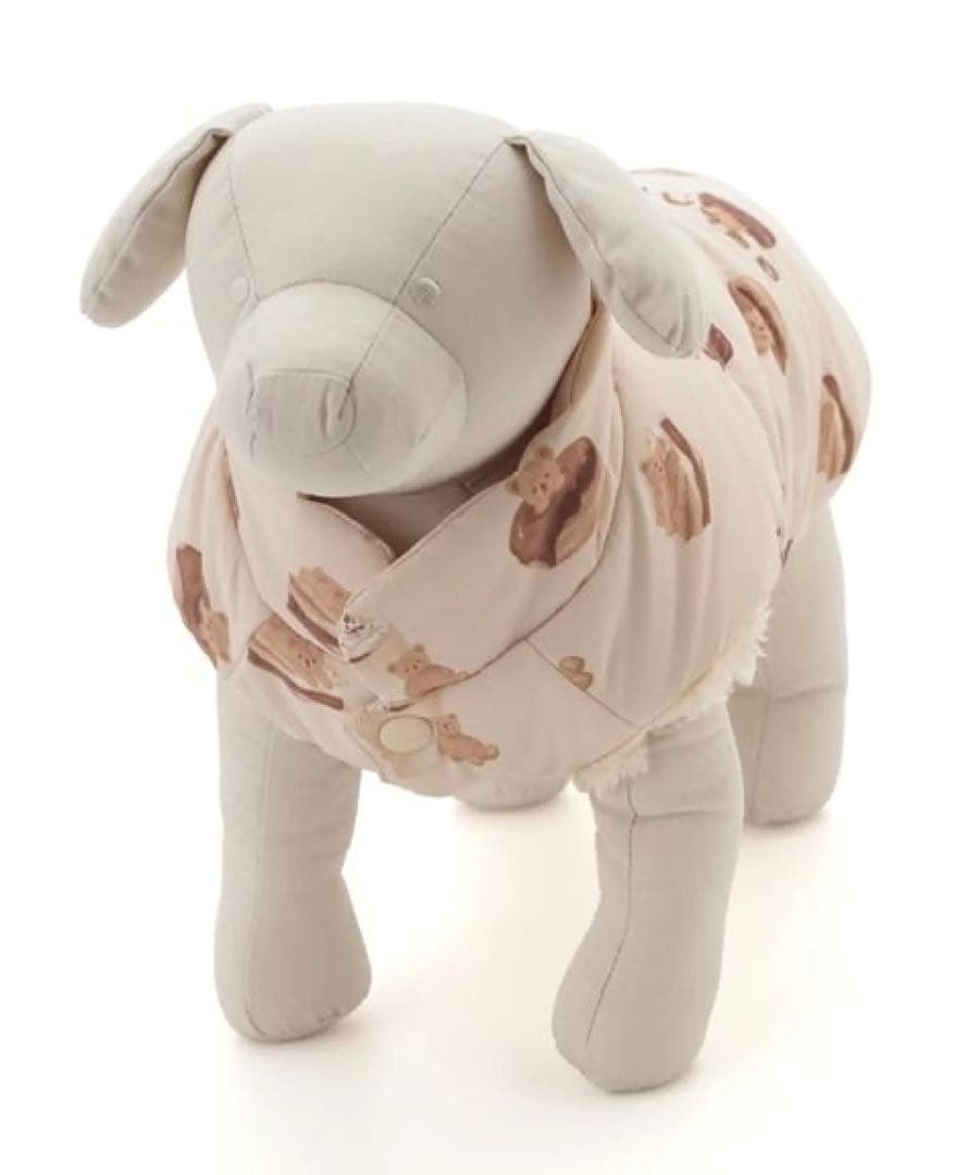 GELATOPIQUE ジェラートピケ【CAT&DOG】中綿ベスト　BEG くま