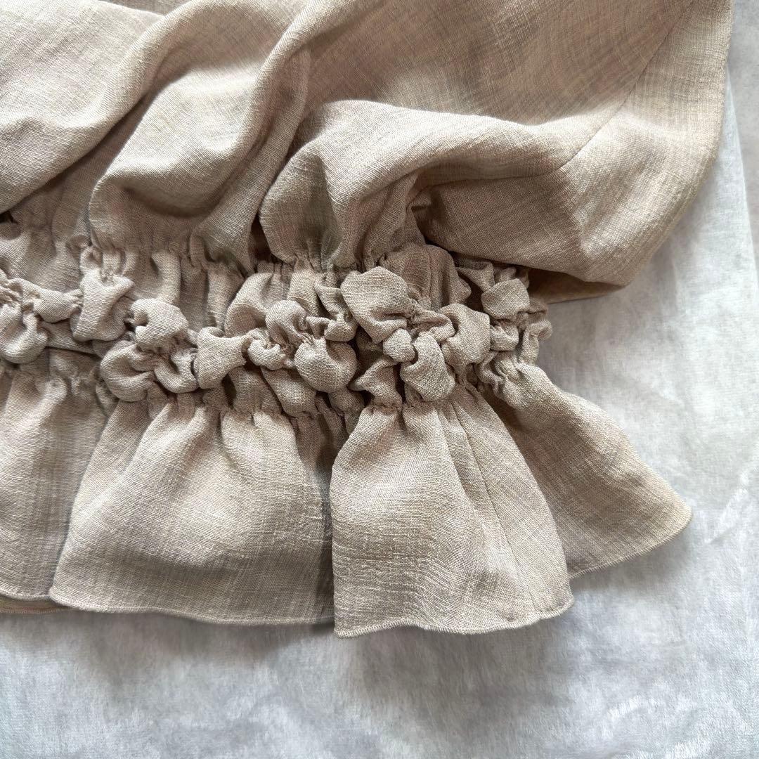 未使用タグ付【FOXEY】 デイジーリン シャーリングハムワンピース 38