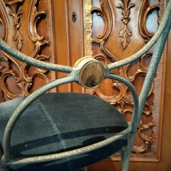 ヴィンテージ シャビー アイアン ハイチェア 椅子 いす イス インダストリアル