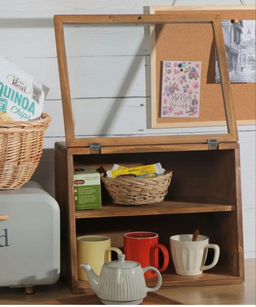 スタディオクリップ　扉付き2段キャビネット