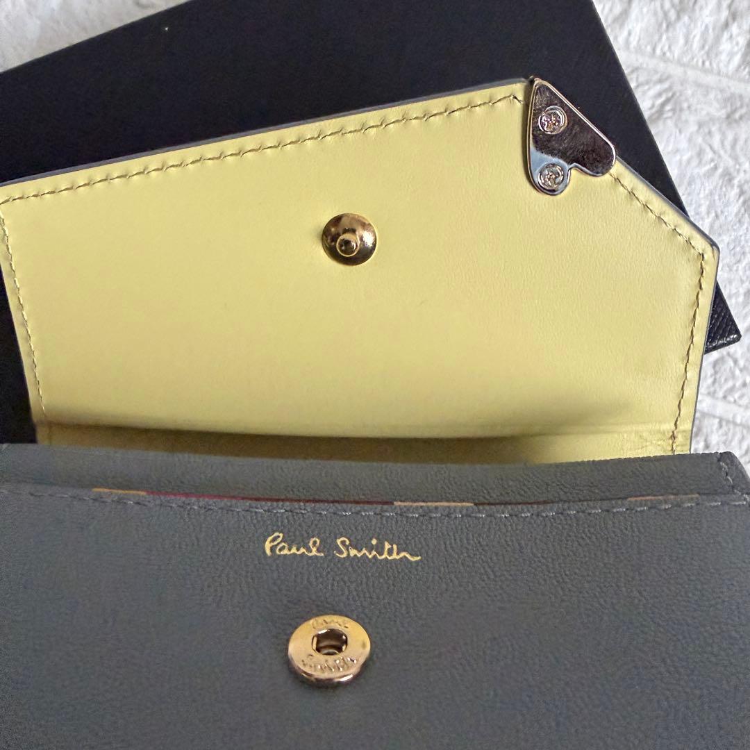 未使用 Paul Smith ポールスミス ラブレター 名刺入れ アイスグレー