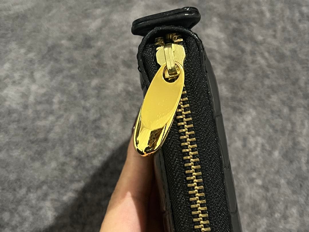 クロコダイル 本革 JRA オーガナイザー 手提げバッグ 財布