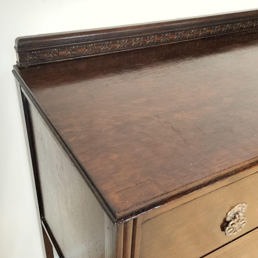 M♦イギリス製　アンティークファニチャー2段チェスト