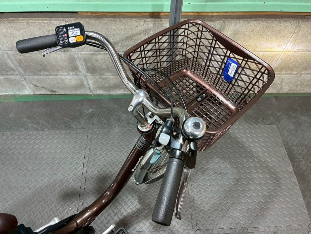 №8701 電動自転車パナソニックビビL.S 20インチ✨大容量リアバスケット✨