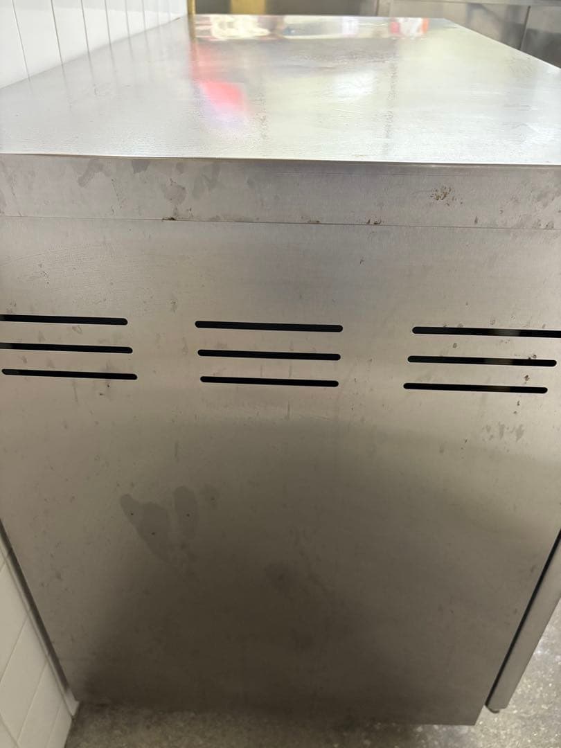 【ジャンク品】　コールドテーブル　SANYO ステンレス製　2ドア