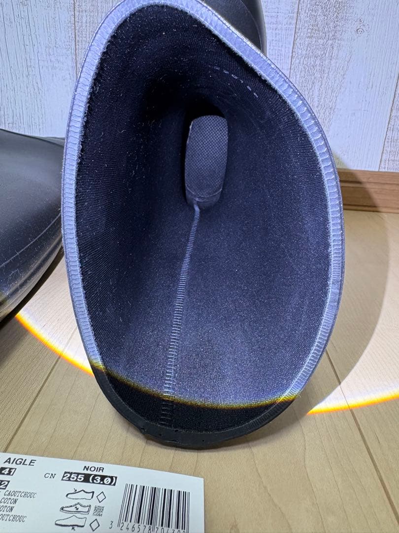 25.5〜26㎝☆新品 AIGLEレインブーツ41 エーグルラバーブーツ 長靴