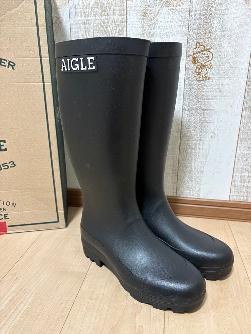 25.5〜26㎝☆新品 AIGLEレインブーツ41 エーグルラバーブーツ 長靴
