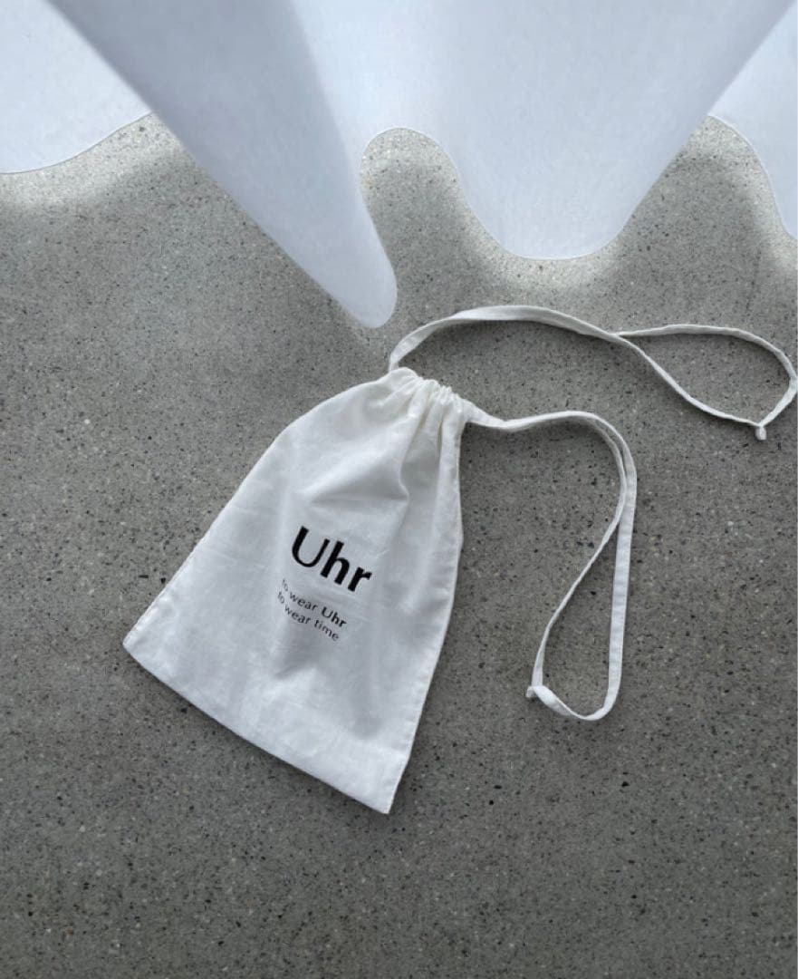 uhr ウーア ポータブルサンハット アイボリー　白　新品