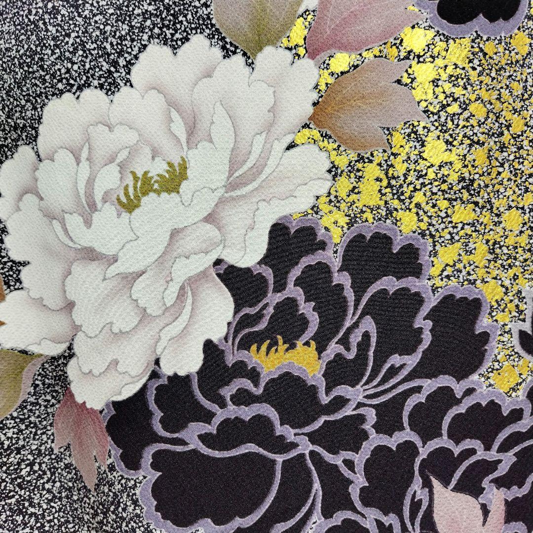 お直し無料☆振袖フルセット・成人式・大輪牡丹・金駒刺繍・金彩加工・モード系