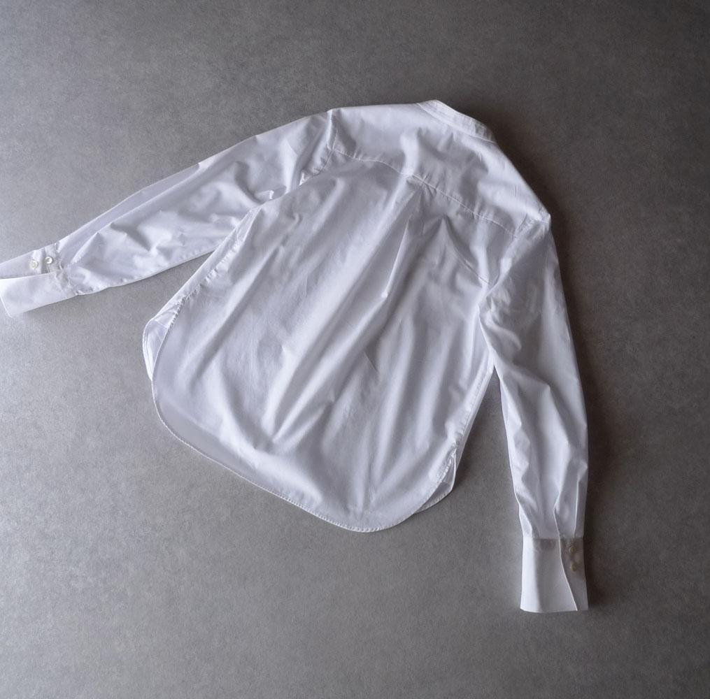 美品 ザ シンゾーン スタンドカラーブラウス ホワイト SHINZONE 410