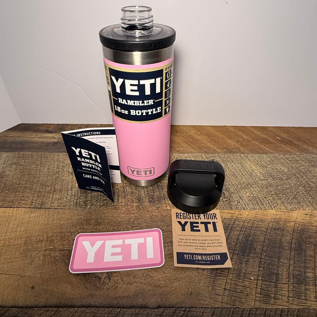 新品未使用 YETI Rambler 18oz Bottle パワーピンク