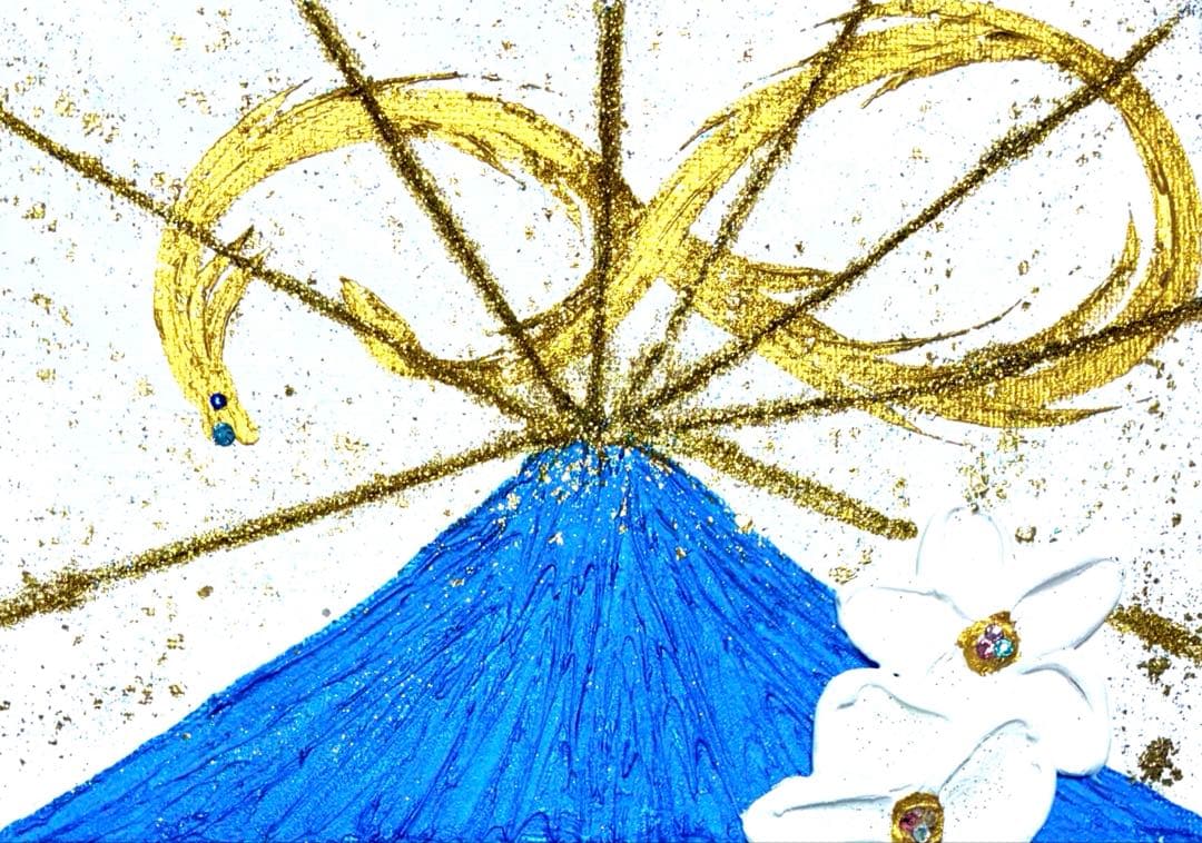 開運絵画　生命の木　龍神様　インフィニティ　眼　天界の花　昇龍　金箔