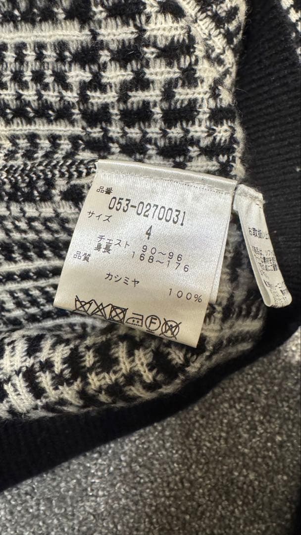 PEARLY GATES チェック柄ニットセーター サイズ4