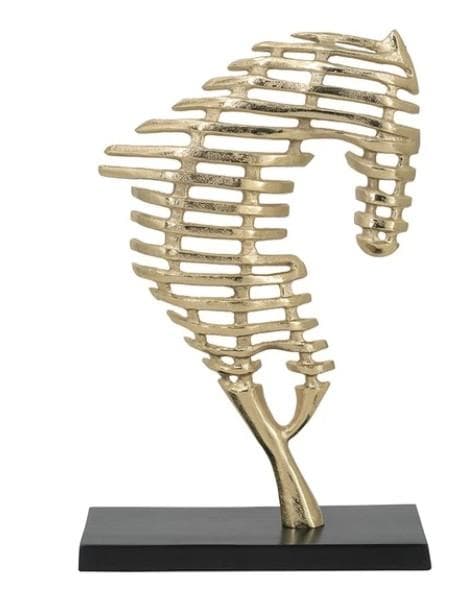 置物 馬 シルエット モダン アルミニウム アンティーク 85619HS