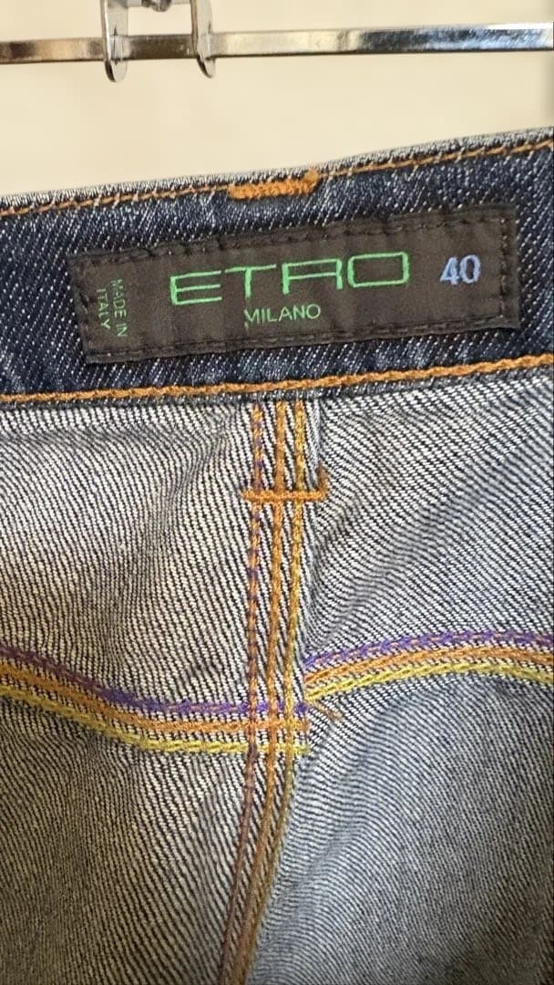 年中夢球様用 ETRO デニムパンツ 特別な色合い ⭐️限定割引中