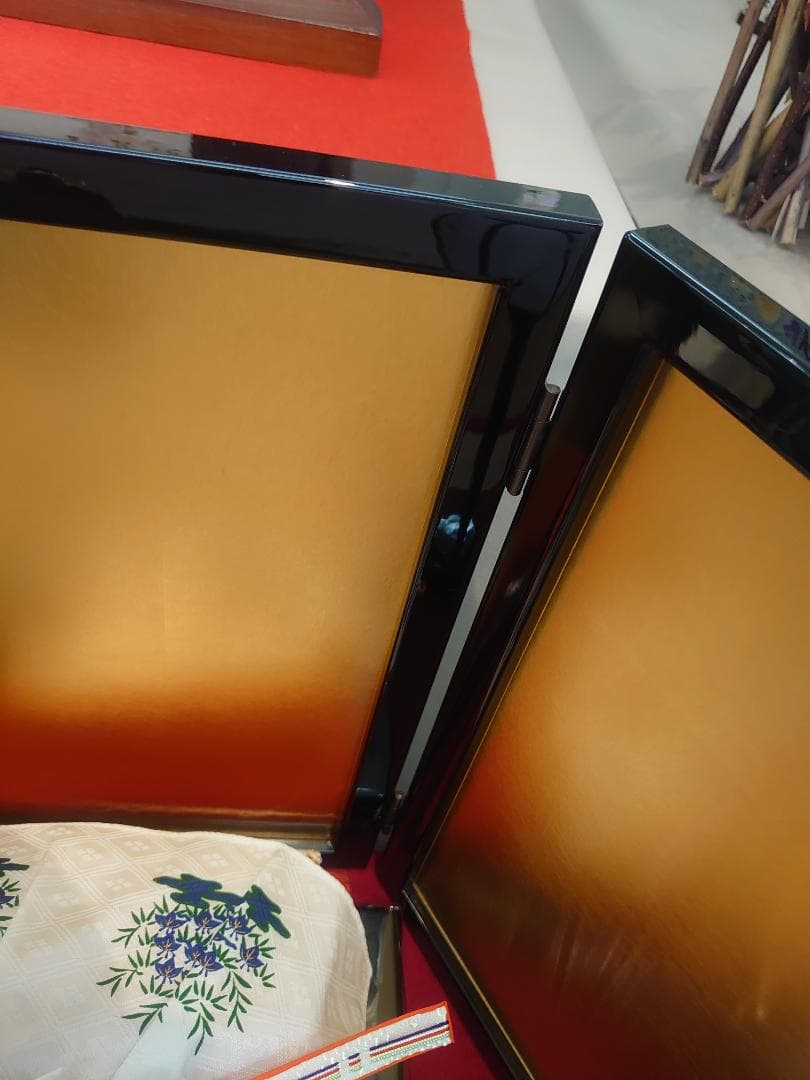 おひなさま用落とし金屏風と平台のセット●注意文あり●