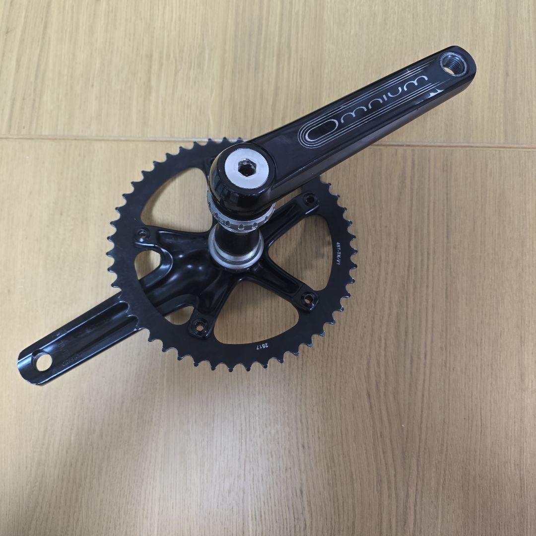 ピスト Omnium クランク 165mm 48T BBセット