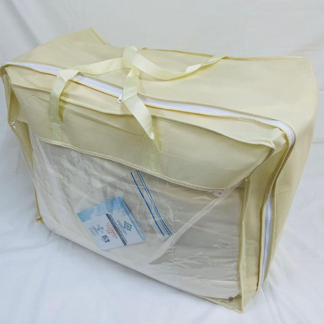 羽毛布団 シングル 抗菌防臭羽毛 きなり 150×210cm 日本製