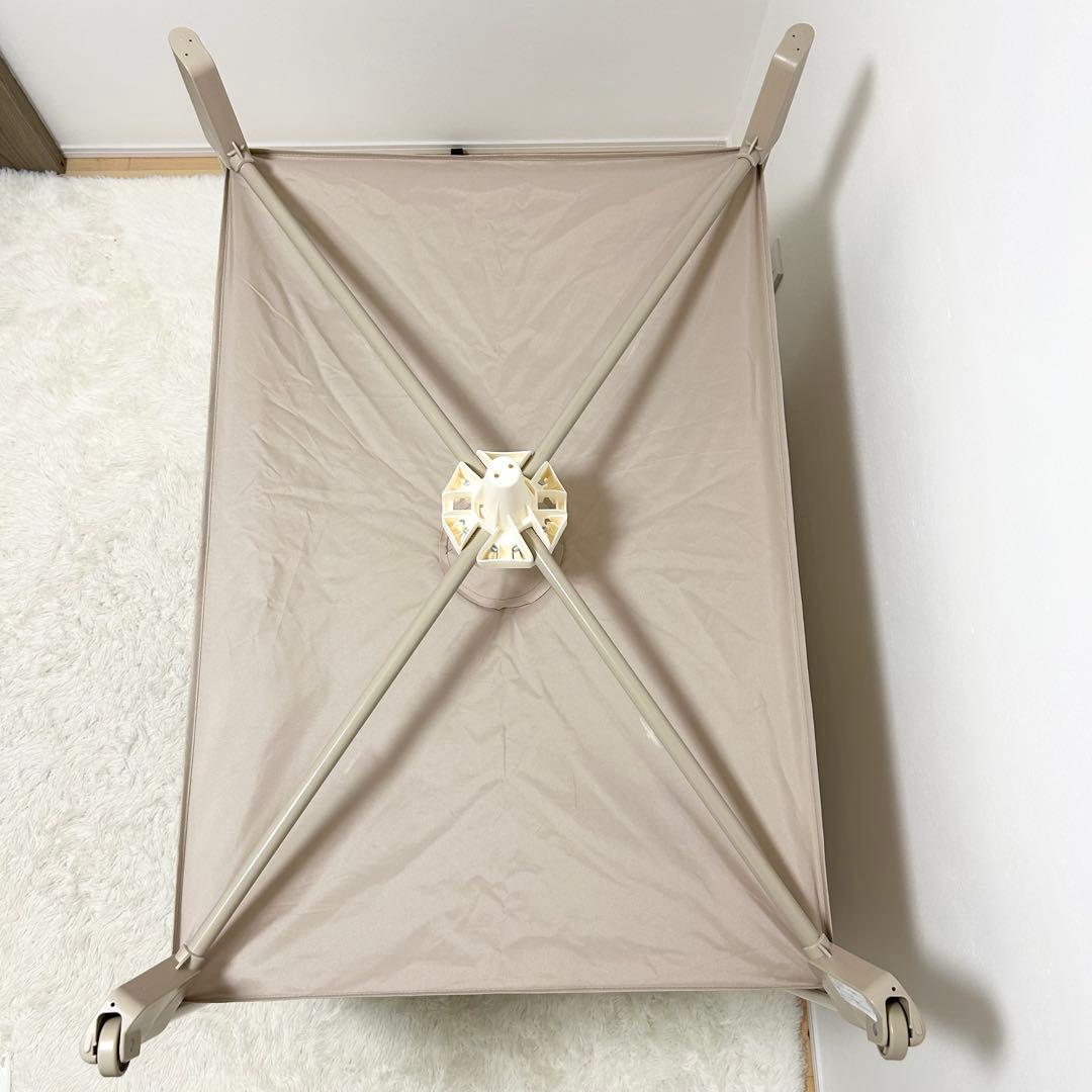 【美品】Aprica ココネルエアー 折り畳み ミニベビーベッド ポータブル