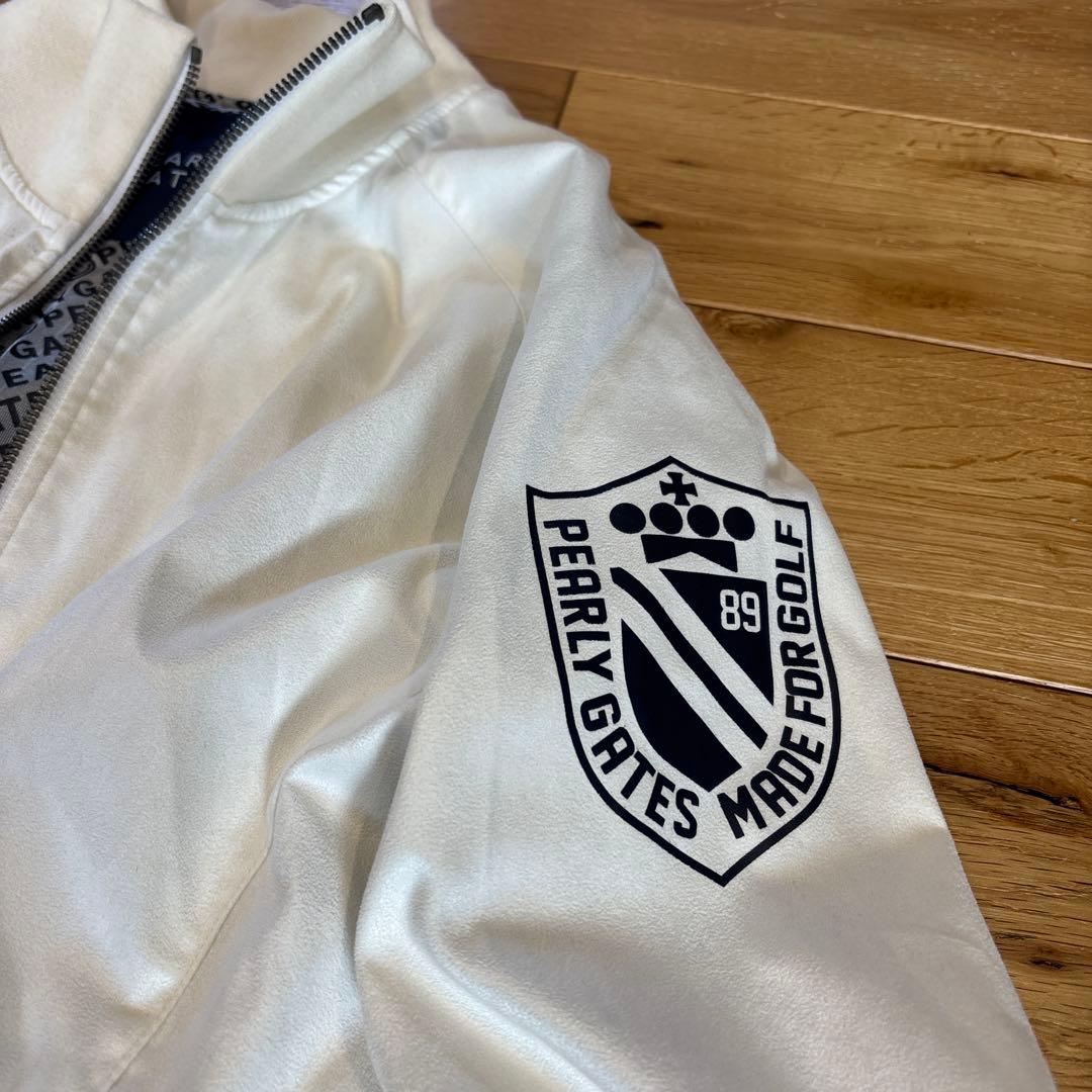 PEARLY GATES★オシャレなビッグロゴ スエードジャケット5★ニコちゃん