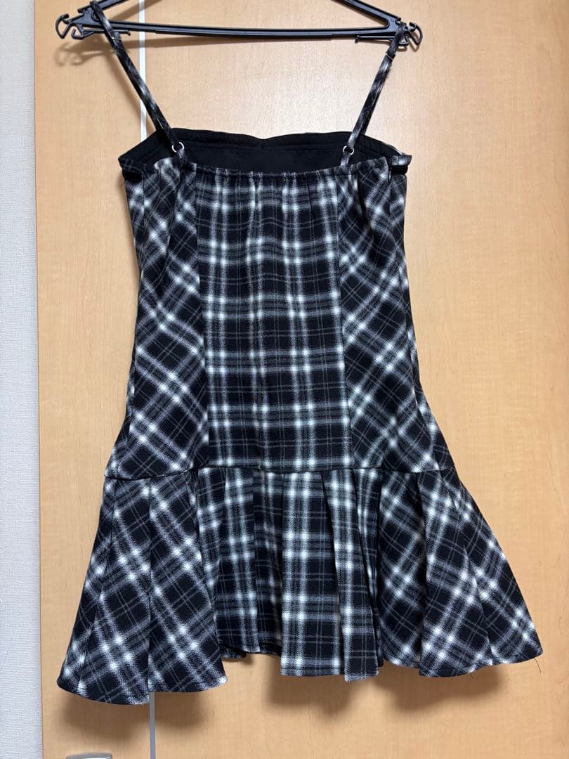 BunnyLis ファーボレロ×チェックミニワンピ