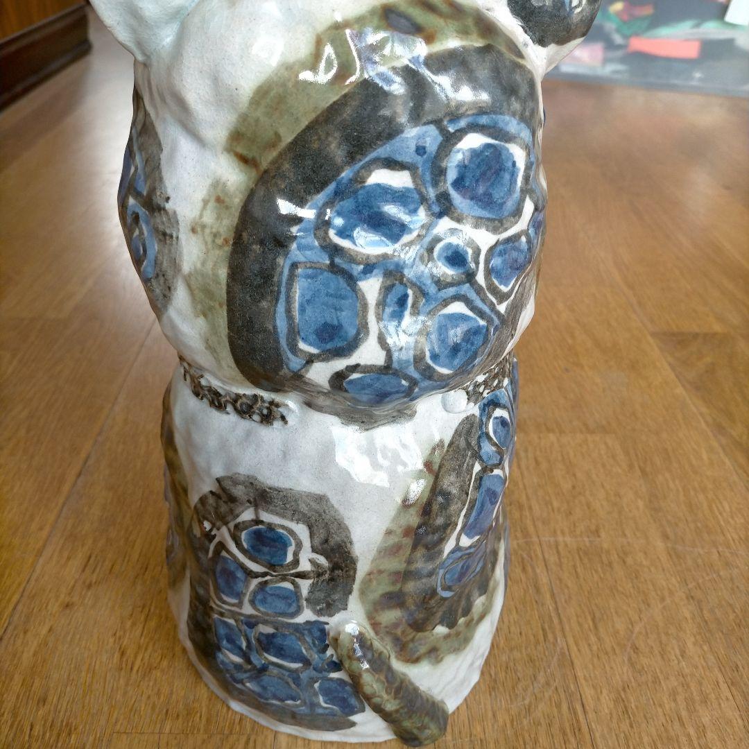 まねき猫 陶製 置物 一点物