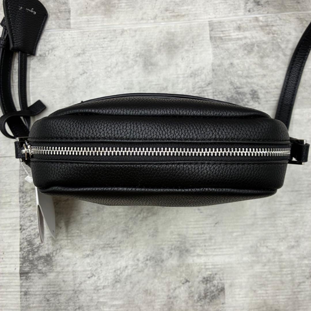 ✨タグ付き✨未使用✨アニエスベー　ショルダーバッグ　エンボスロゴ　ブラック