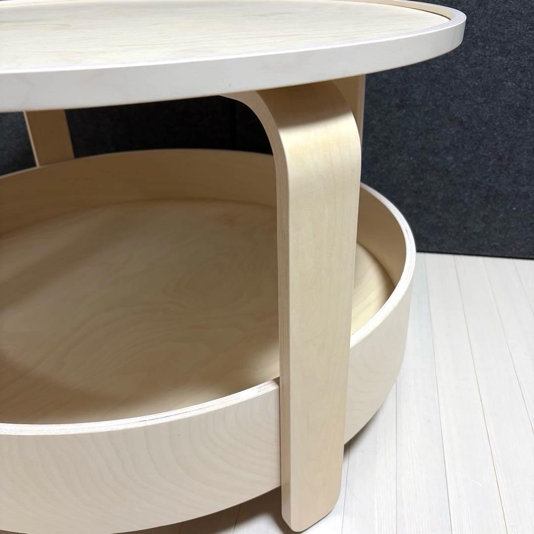 IKEA BORGEBY ボルゲビー　コーヒーテーブル　バーチ材　丸テーブル