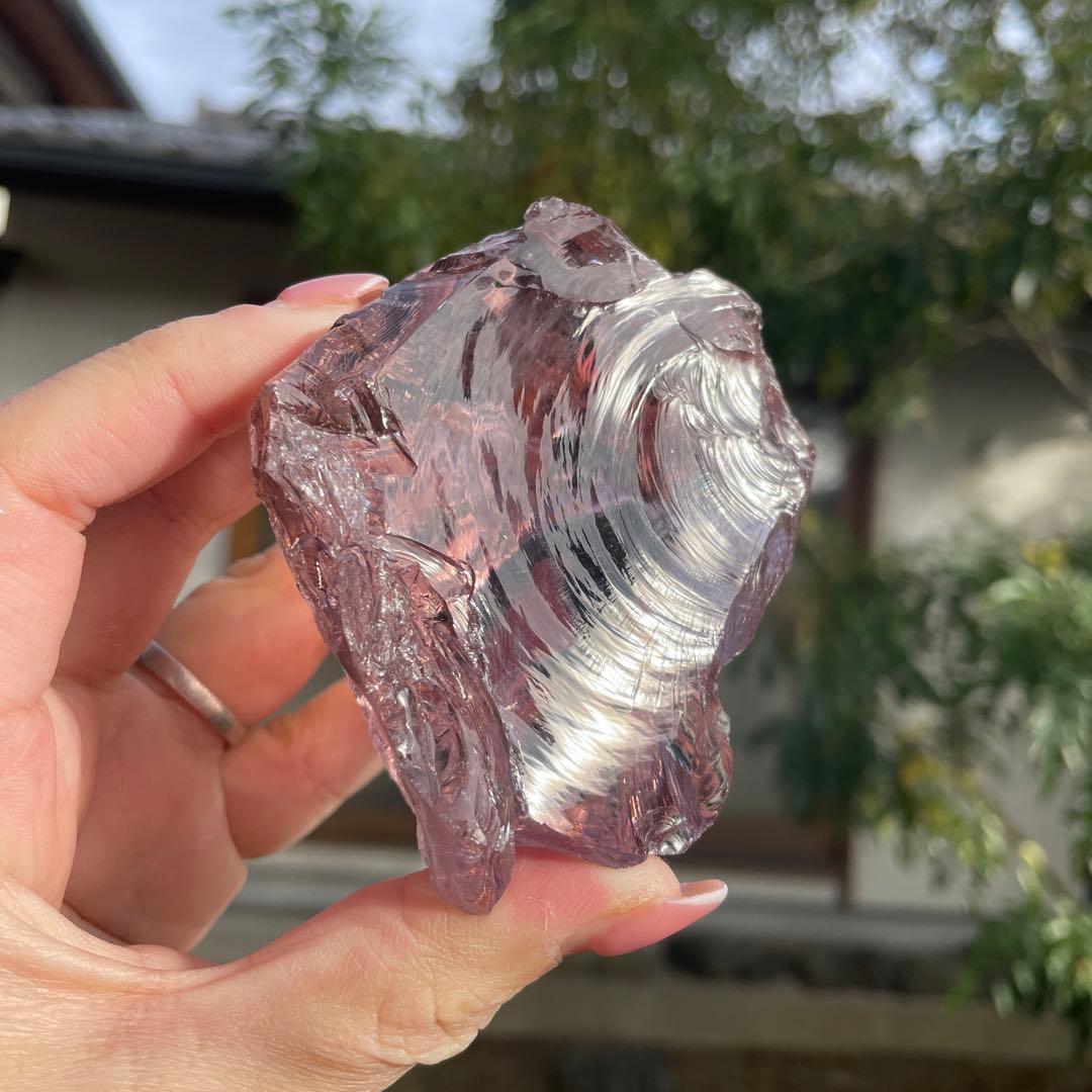 お値下げ　アンダラクリスタル 　希少ローズドフランス　267g