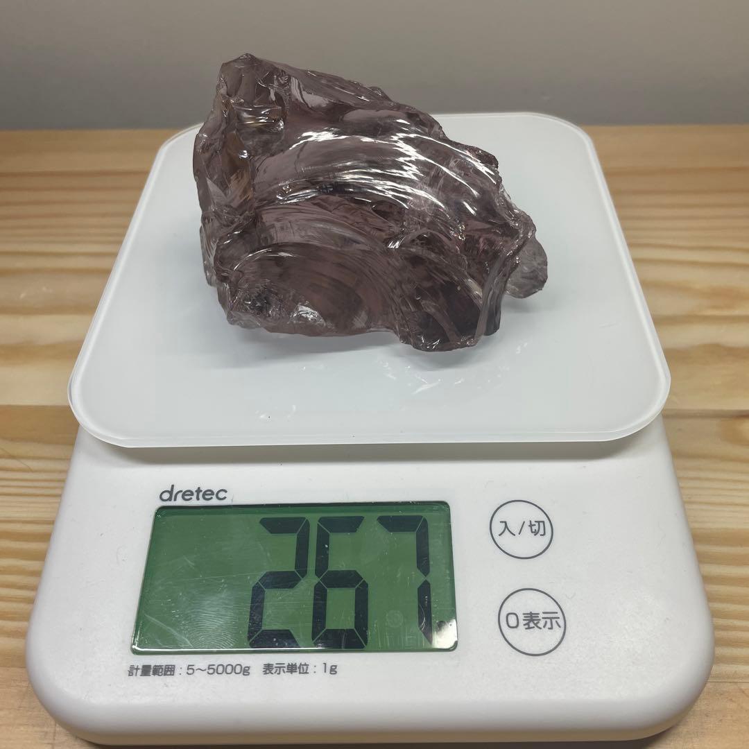 お値下げ　アンダラクリスタル 　希少ローズドフランス　267g