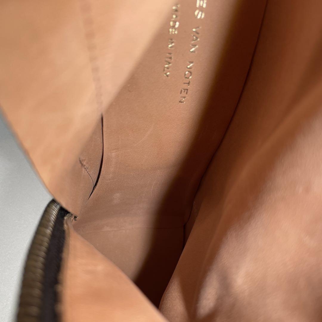 ドリスヴァンノッテン ブーツ ベロア　サークルヒール　パイソン柄　25cm 黒