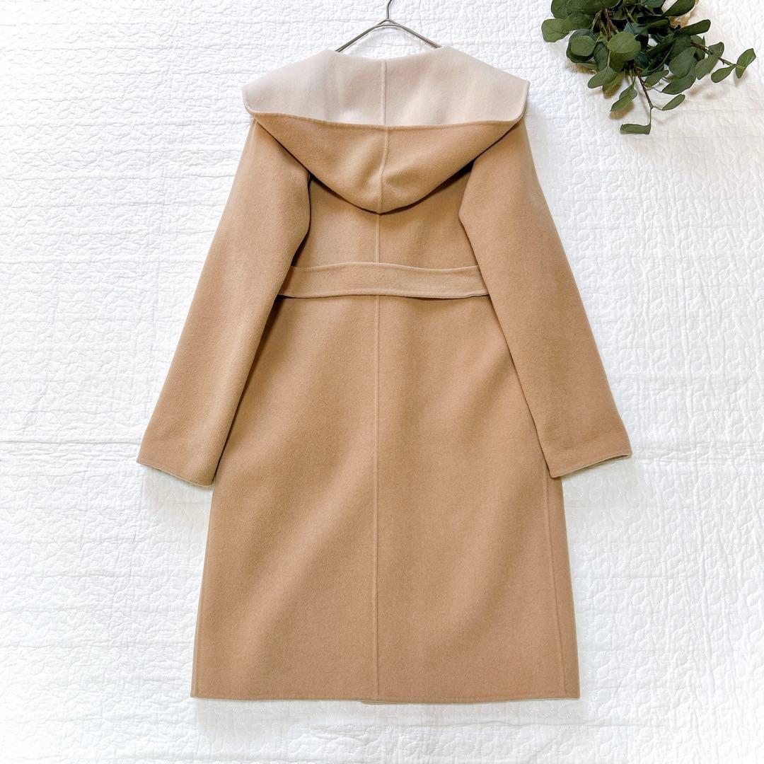 セオリー 8.7万 ORIANA リバー ダブルフェイスフードコート ベルト