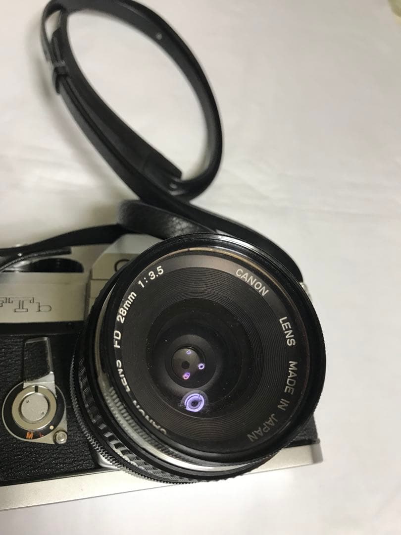 CanonFTb一眼レフカメラ&レンズFD28㎜ F3.5 美品