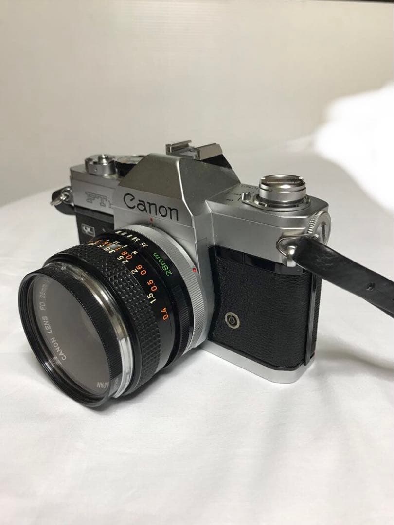 CanonFTb一眼レフカメラ&レンズFD28㎜ F3.5 美品