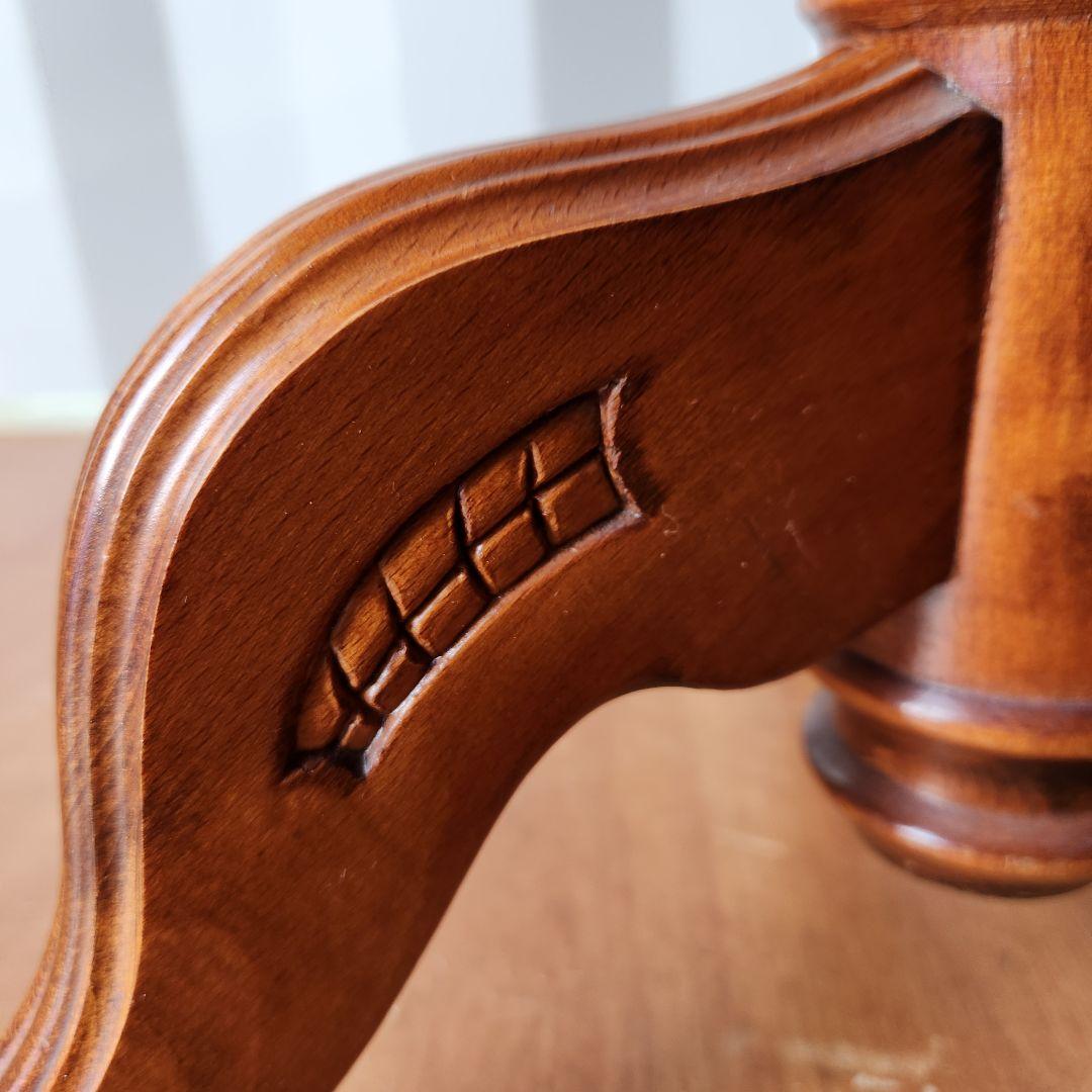 はる屋　象嵌細工 猫脚 テーブル サイドテーブル 飾台 イタリア製