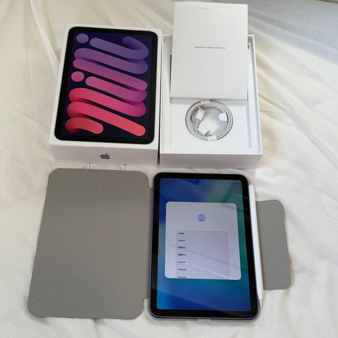 【残量100%】 iPad mini6 256GBパープル 極美品