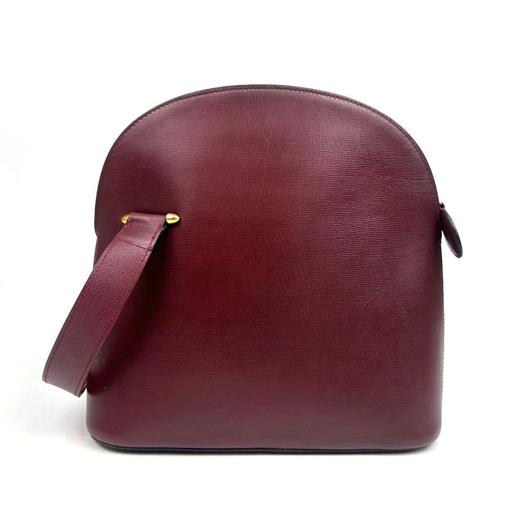 なみちゃん カルティエ ショルダーバッグ マストライン ゴールド金具