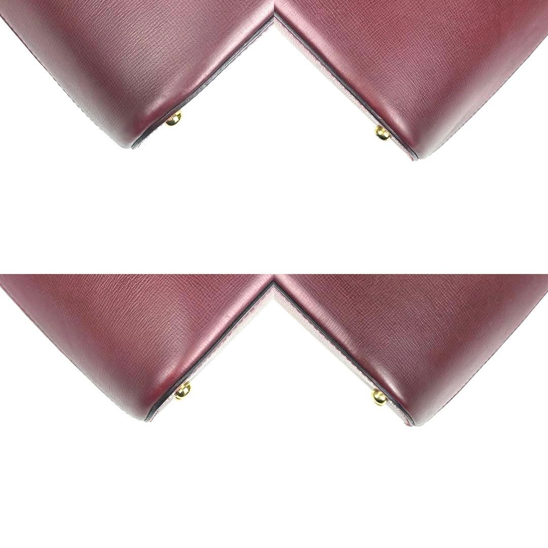 なみちゃん カルティエ ショルダーバッグ マストライン ゴールド金具