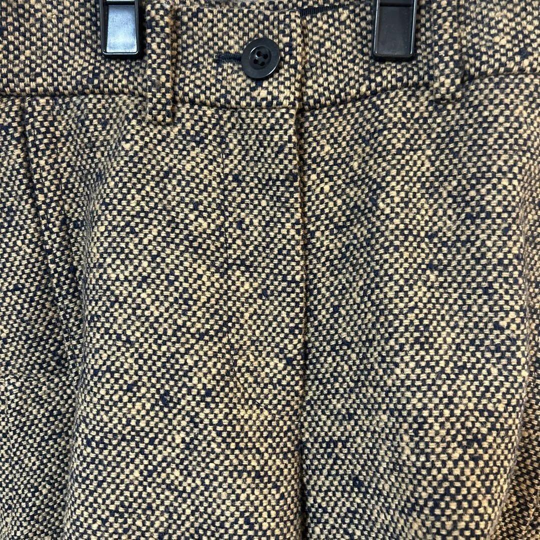 sacai ベージュ系ツイード ガウチョパンツ