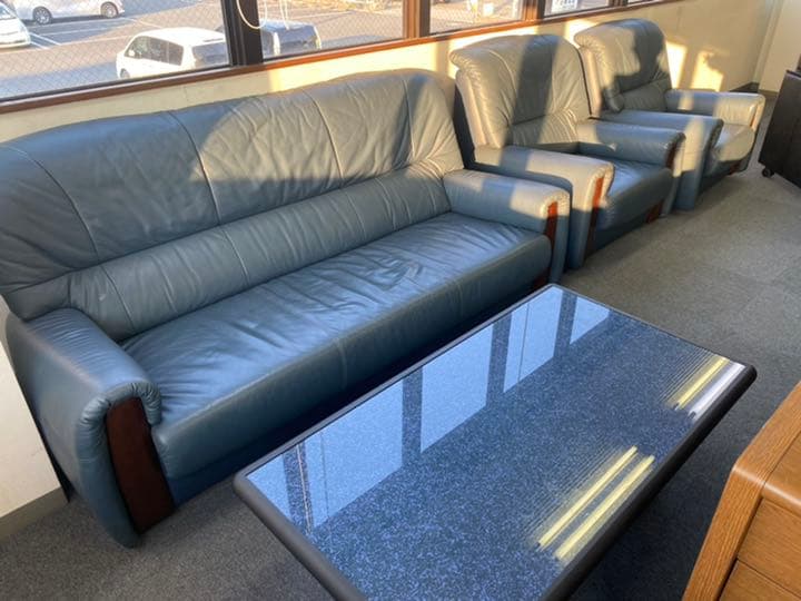 本革シングルソファ(回転式) 値下げしました