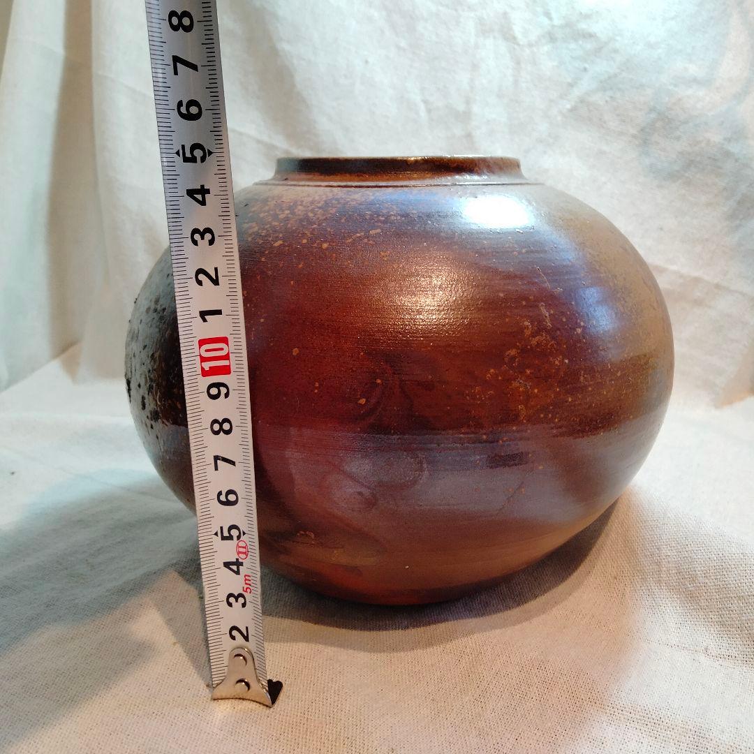 【一点物・極美品】備前焼 丸壺 花器 伝統工芸の美