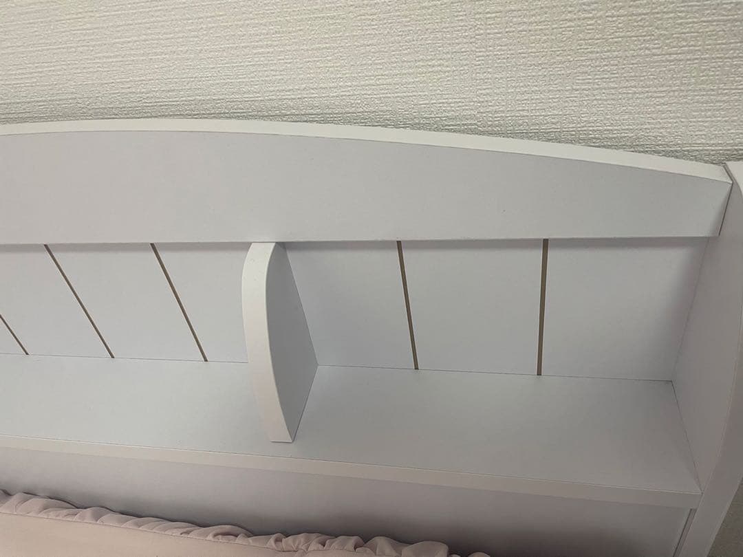 ロマプリ ベッドフレーム【大型】たっぷり収納ベッド（シングル）