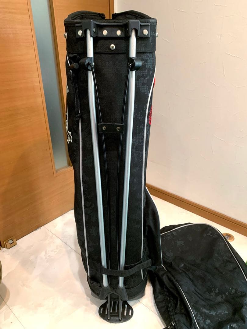 希少　良品　オークリー　スカル　ブラックデジタルカモ　スタンド　キャディバッグ