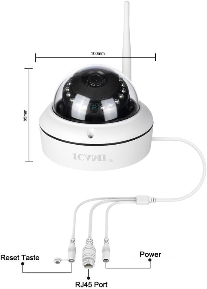 高画質 監視カメラワイヤレス IP 兼用 SDカード録画 WIFI 合わせ