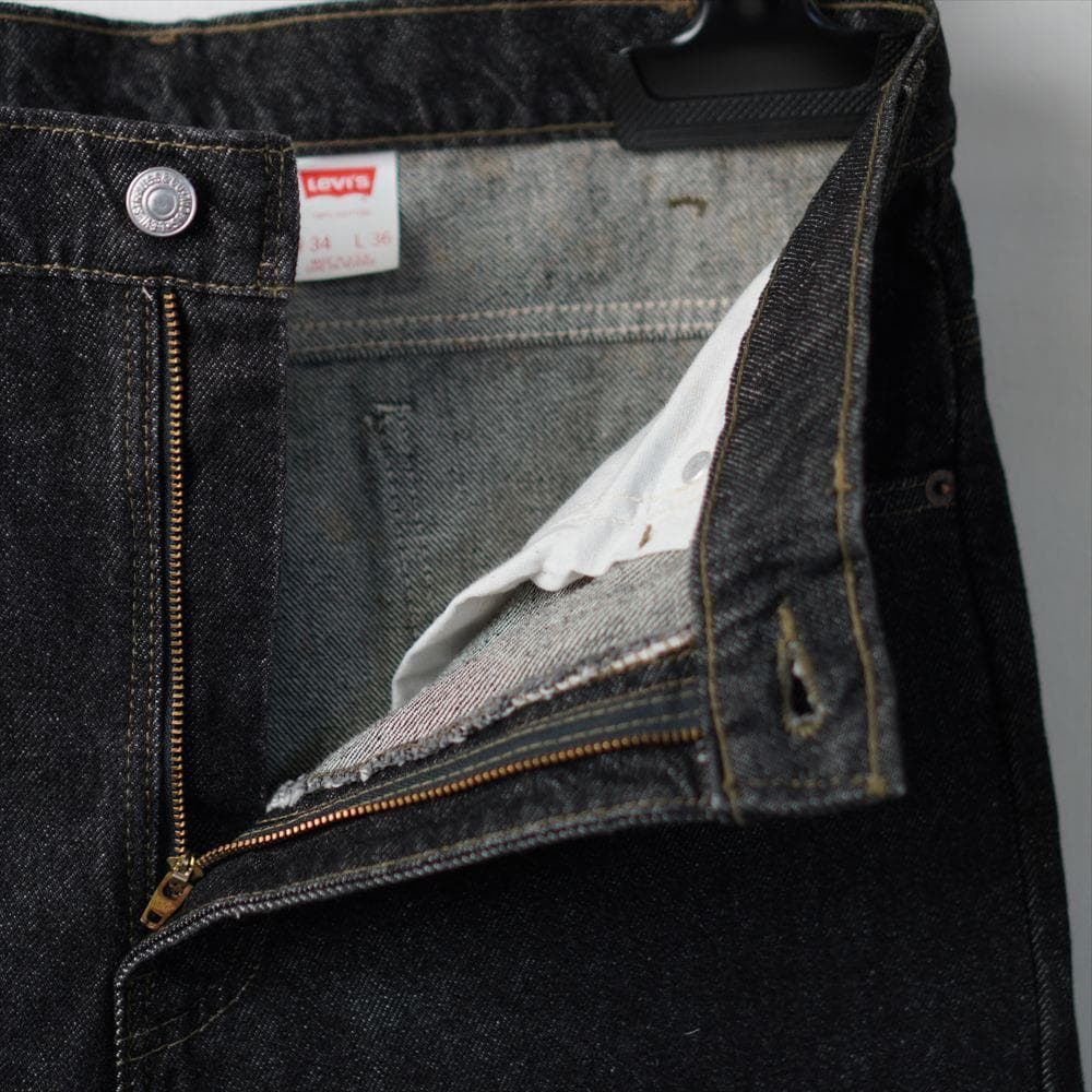 90s ビンテージ リーバイス 505 先染めブラックジーンズ デッドストック