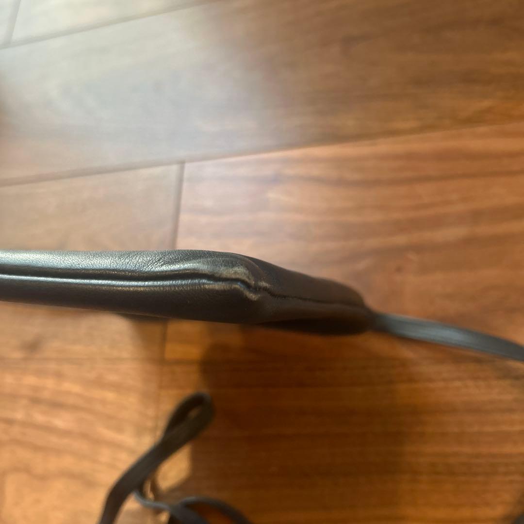 人気 LOEWE ロエべ アナグラム ロゴ レザー ショルダーバッグ ブラック