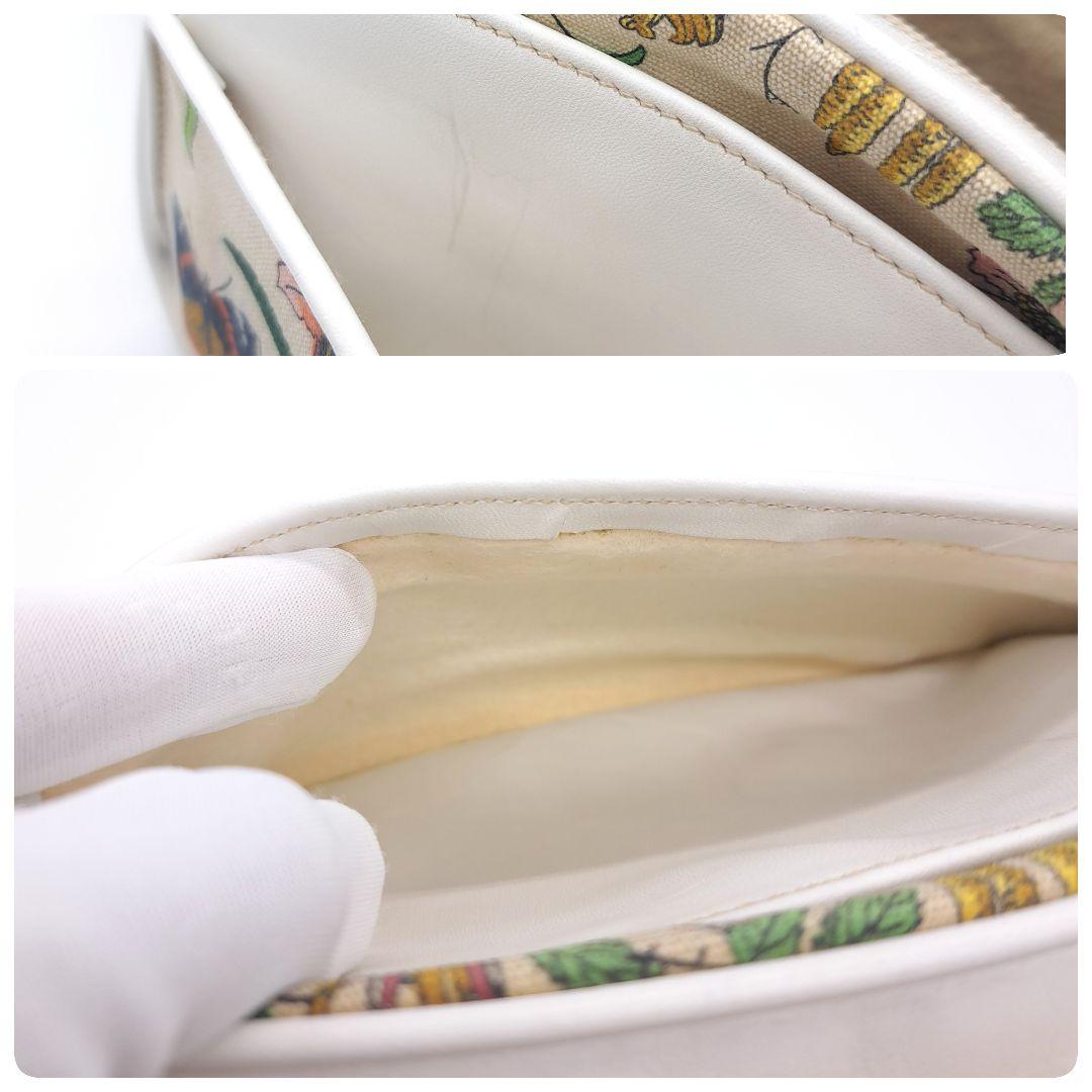 GUCCI グッチ フローラ ショルダーバッグ オールド ビンテージ キャンバス