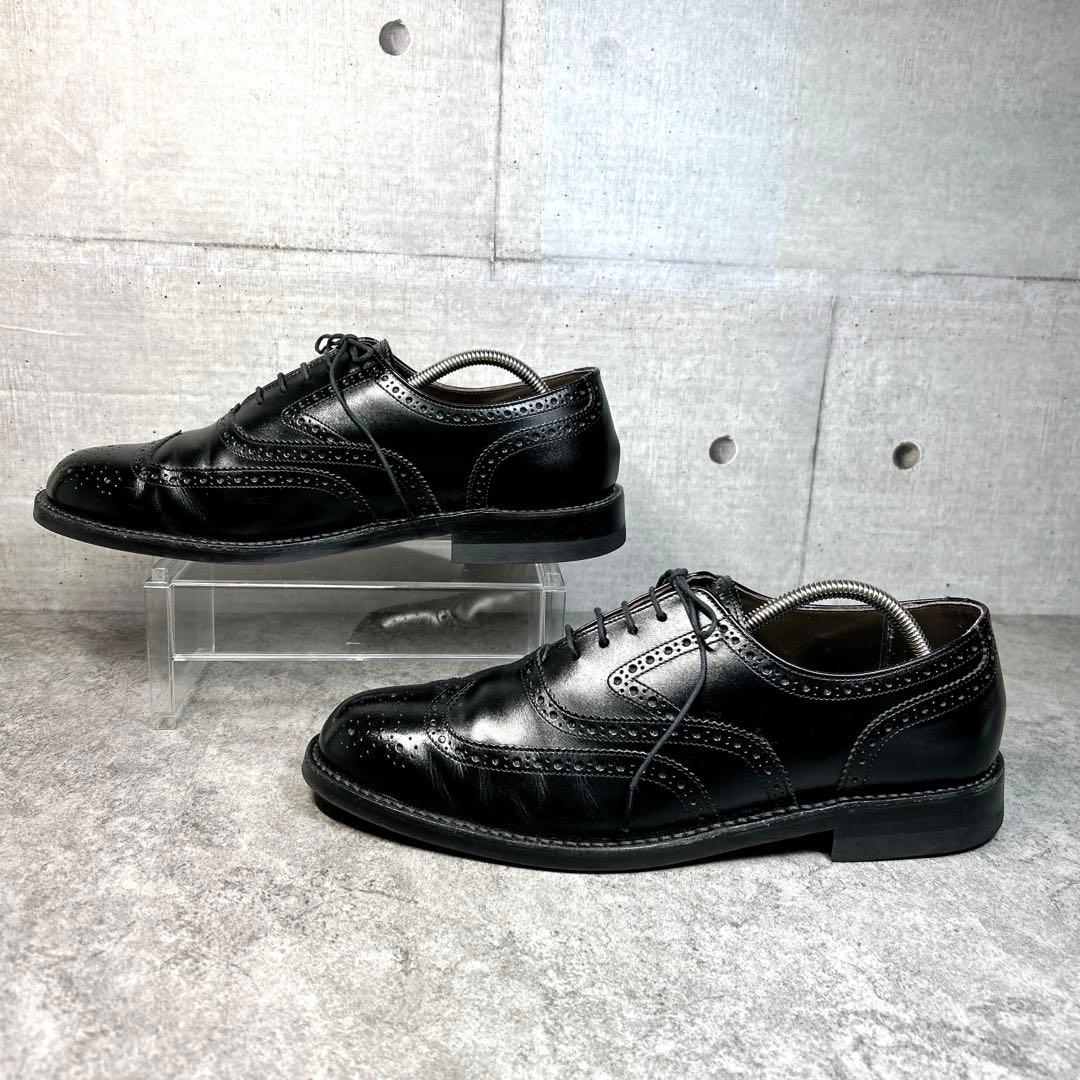 未使用級【REGAL】ビジネスシューズ/V083/メダリオン/ウイングチップ/黒